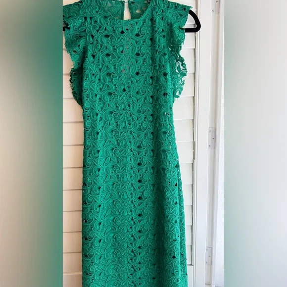 Zara Vibrant Green Midi Dress - Picture 4 of 13